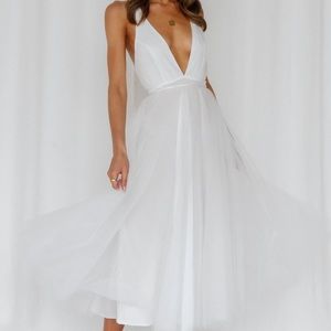 Hello Molly Cinderella Midi Dress - White